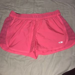 Pink Athletic / Running Shorts (Crocheted Sides)